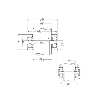 52205 NSK 52205 NSK Thrust Ball Bearings