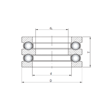 52309 ISO 52309 ISO Thrust Ball Bearings