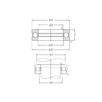 51306 NTN 51306 NTN Thrust Ball Bearings