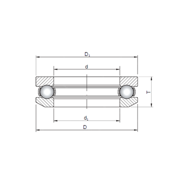 53309 ISO 53309 ISO Thrust Ball Bearings