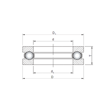 51115 CX 51115 CX Thrust Ball Bearings #1 small image