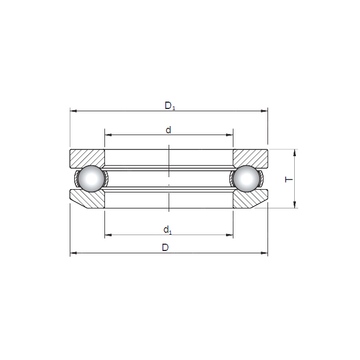 53309 ISO 53309 ISO Thrust Ball Bearings #1 small image