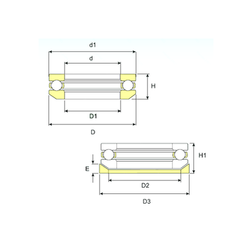 53211 U 211 ISB 53211 U 211 ISB Thrust Ball Bearings #1 small image