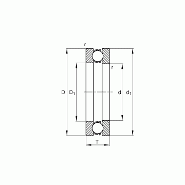 51107 FAG 51107 FAG Thrust Ball Bearings #1 small image