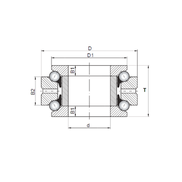 234409 ISO 234409 ISO Thrust Ball Bearings #1 small image