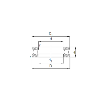 51104 KBC 51104 KBC Thrust Ball Bearings #1 small image